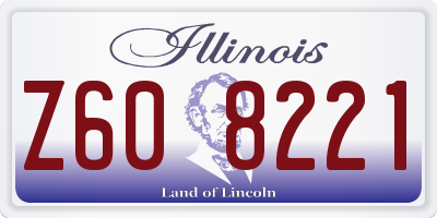 IL license plate Z608221