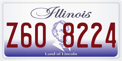 IL license plate Z608224