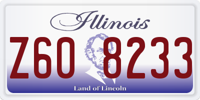 IL license plate Z608233