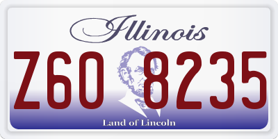 IL license plate Z608235