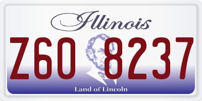 IL license plate Z608237