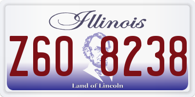 IL license plate Z608238