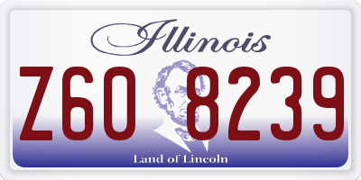 IL license plate Z608239
