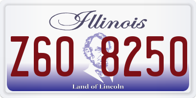 IL license plate Z608250
