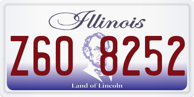 IL license plate Z608252