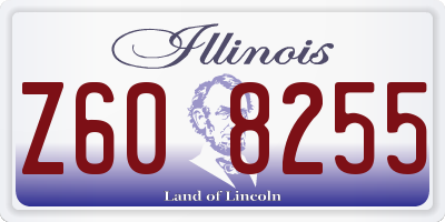 IL license plate Z608255