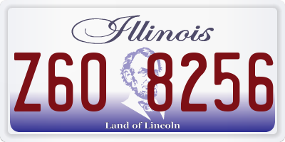 IL license plate Z608256