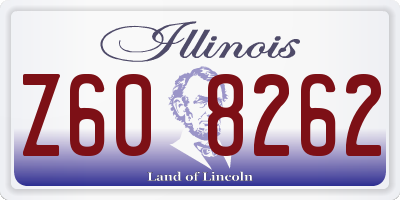 IL license plate Z608262