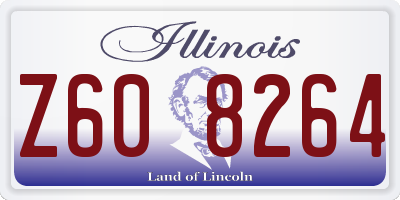 IL license plate Z608264