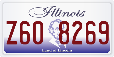 IL license plate Z608269