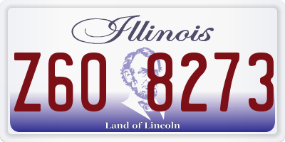 IL license plate Z608273