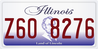 IL license plate Z608276