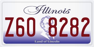 IL license plate Z608282