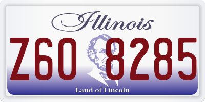 IL license plate Z608285