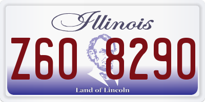 IL license plate Z608290