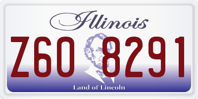 IL license plate Z608291