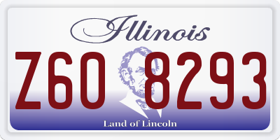 IL license plate Z608293