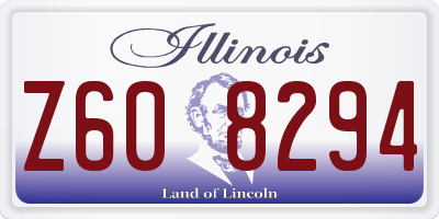 IL license plate Z608294