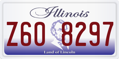 IL license plate Z608297