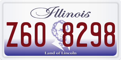 IL license plate Z608298