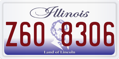 IL license plate Z608306