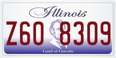 IL license plate Z608309