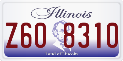IL license plate Z608310