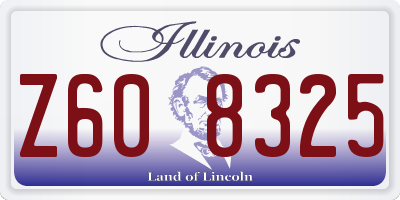 IL license plate Z608325