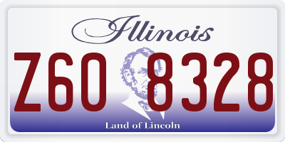 IL license plate Z608328