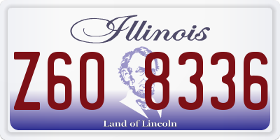 IL license plate Z608336
