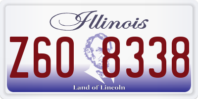 IL license plate Z608338