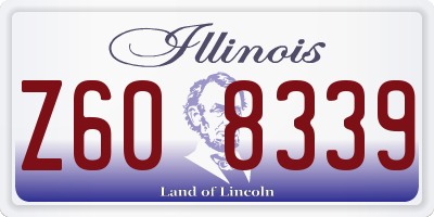 IL license plate Z608339