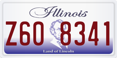 IL license plate Z608341