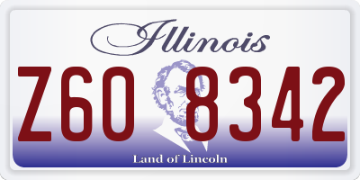 IL license plate Z608342