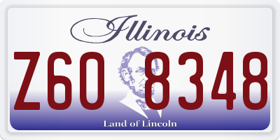 IL license plate Z608348