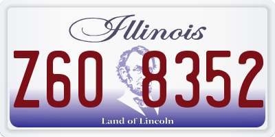 IL license plate Z608352