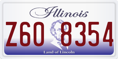 IL license plate Z608354