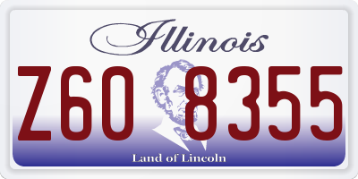 IL license plate Z608355