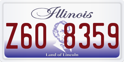 IL license plate Z608359