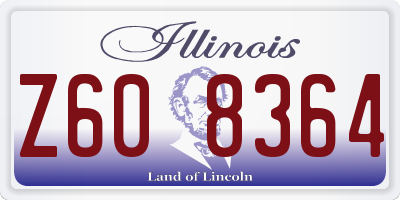 IL license plate Z608364