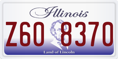 IL license plate Z608370
