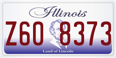 IL license plate Z608373