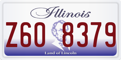 IL license plate Z608379