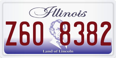 IL license plate Z608382