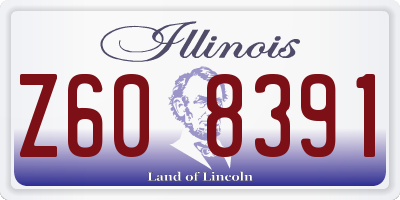 IL license plate Z608391