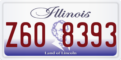 IL license plate Z608393