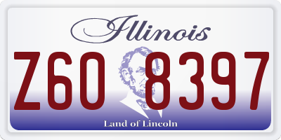 IL license plate Z608397