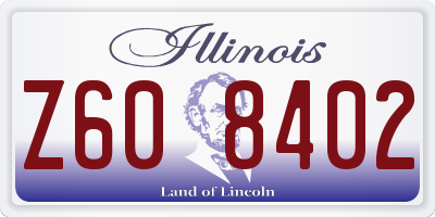 IL license plate Z608402