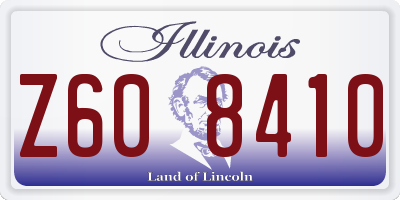 IL license plate Z608410