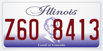IL license plate Z608413